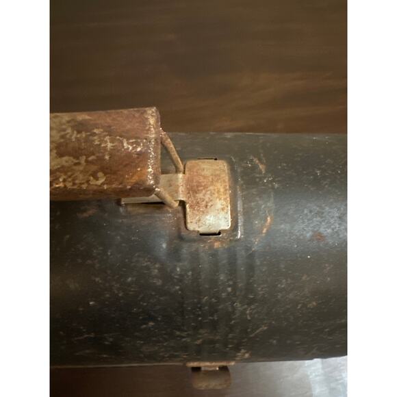 Antique Victory Dome Black Lunch Box 1950’s Metal 10" Pre-owned Lunch Box Pail - Picture 7 of 11